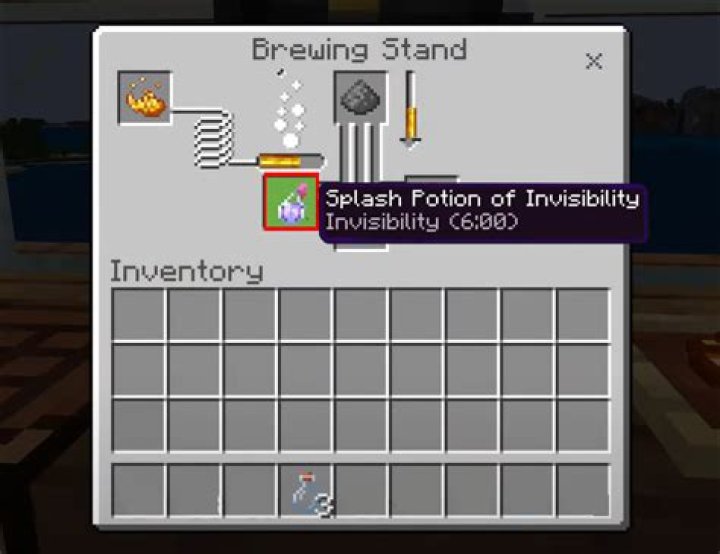 How to make a splash potion in minecraft