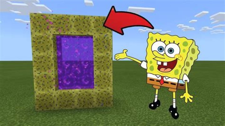 How to make a spongebob portal in minecraft