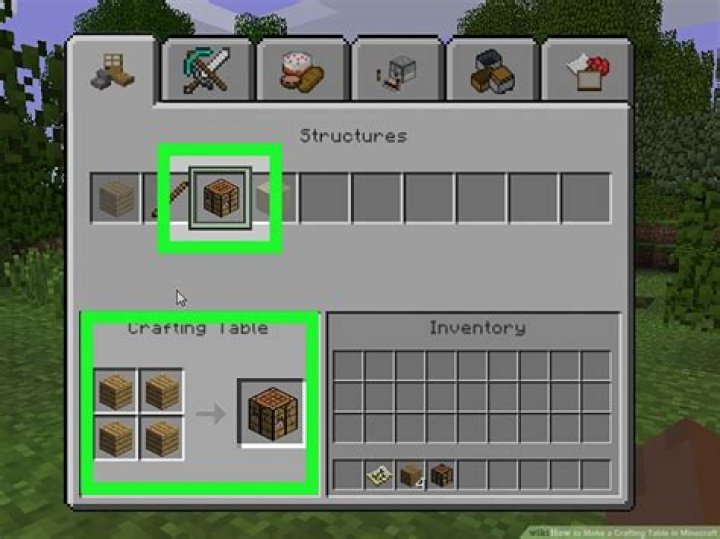 How to make a table in minecraft pe