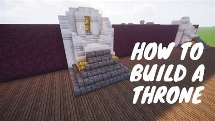 How to make a throne in minecraft pe