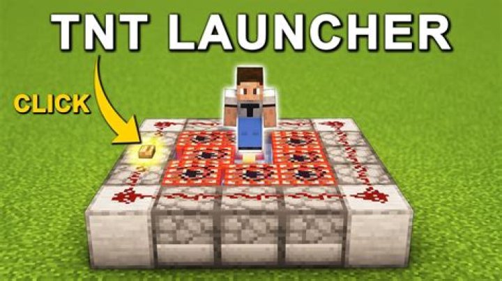 How to make a tnt launcher in minecraft