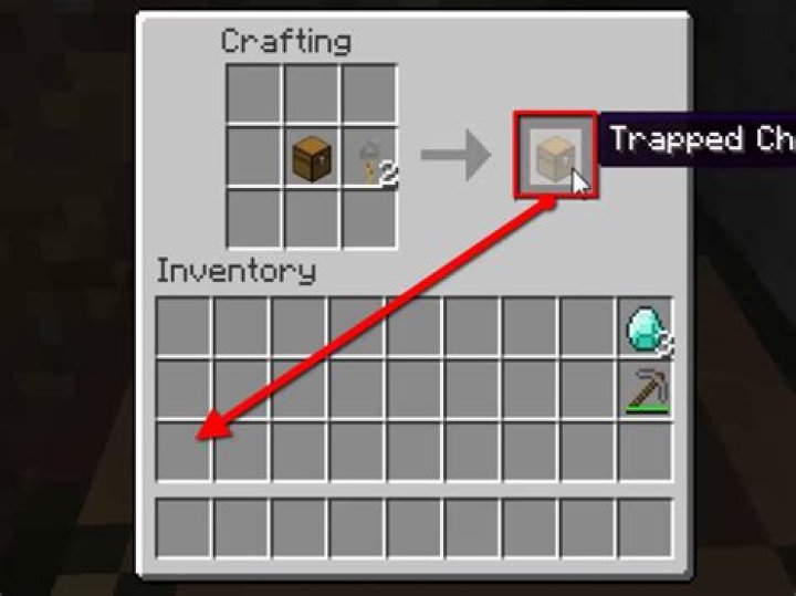How to make a trapped chest in minecraft