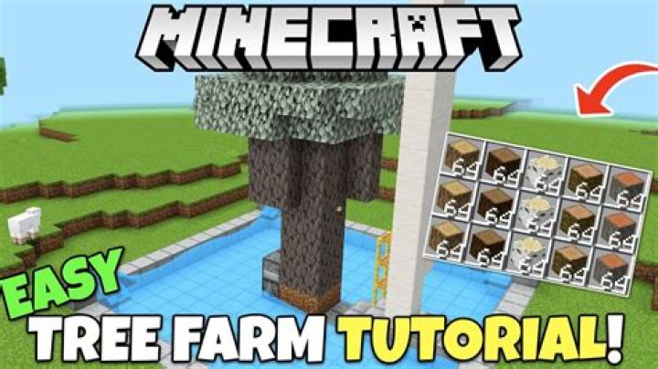 How to make a tree farm in minecraft