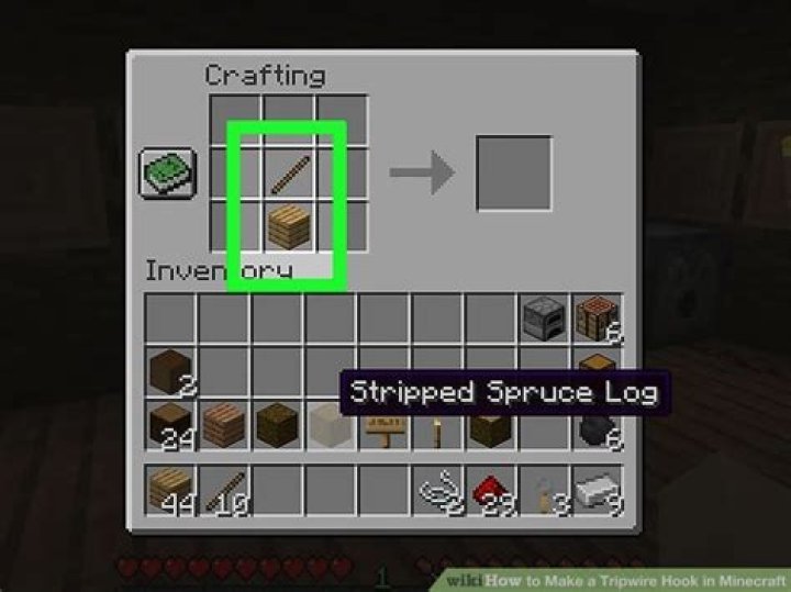 How to make a trip wire in minecraft