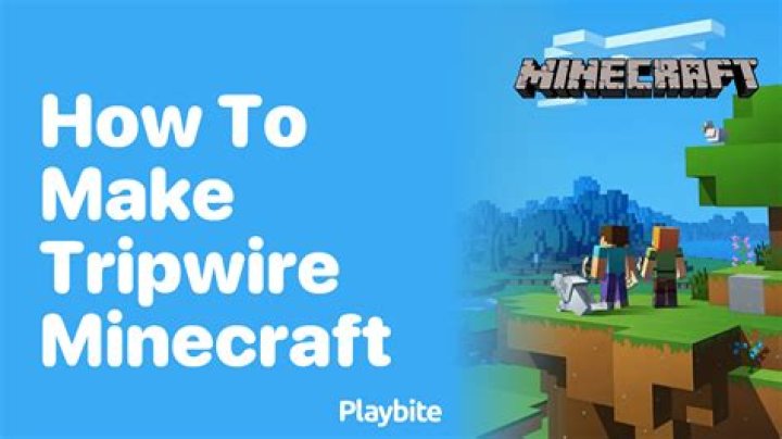 How to make a tripwire in minecraft pe