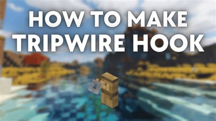 How to make a tripwire minecraft