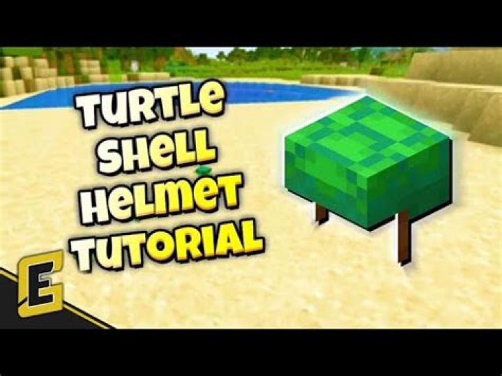 How to make a turtle helmet in minecraft