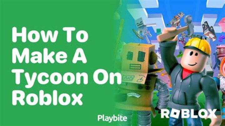 How to make a tycoon on roblox 2017