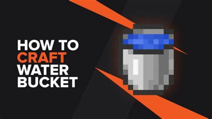 How to make a water bucket in minecraft