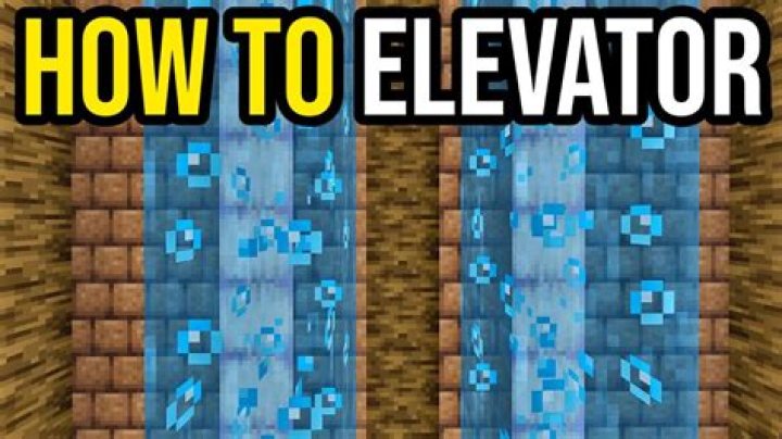 How to make a water elevator in minecraft