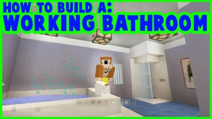 How to make a working bathroom in minecraft