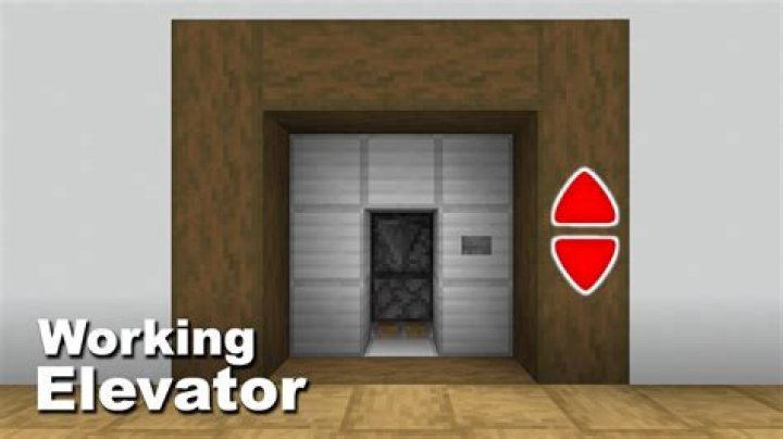 How to make a working elevator in minecraft