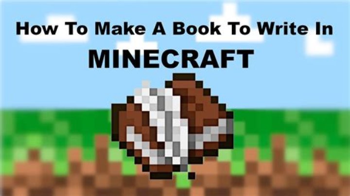 How to make a written book in minecraft