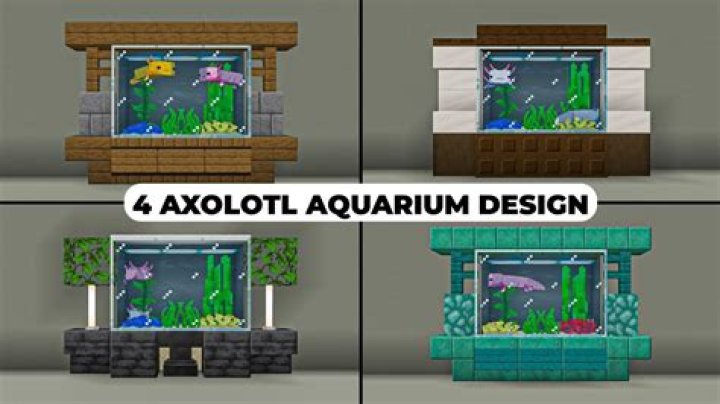 How to make an axolotl tank in minecraft