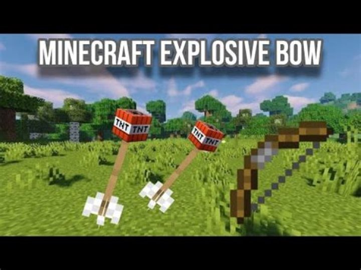 How to make an explosive bow in minecraft