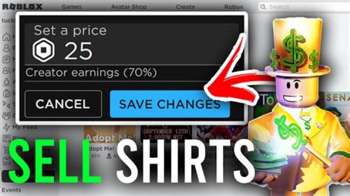 How to make and sell clothes on roblox