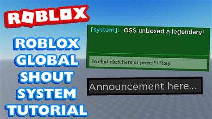 How to make announcements on roblox high school