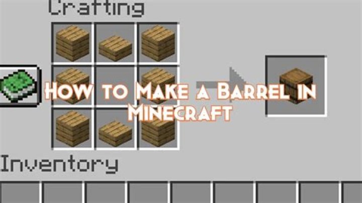 How to make barrel minecraft