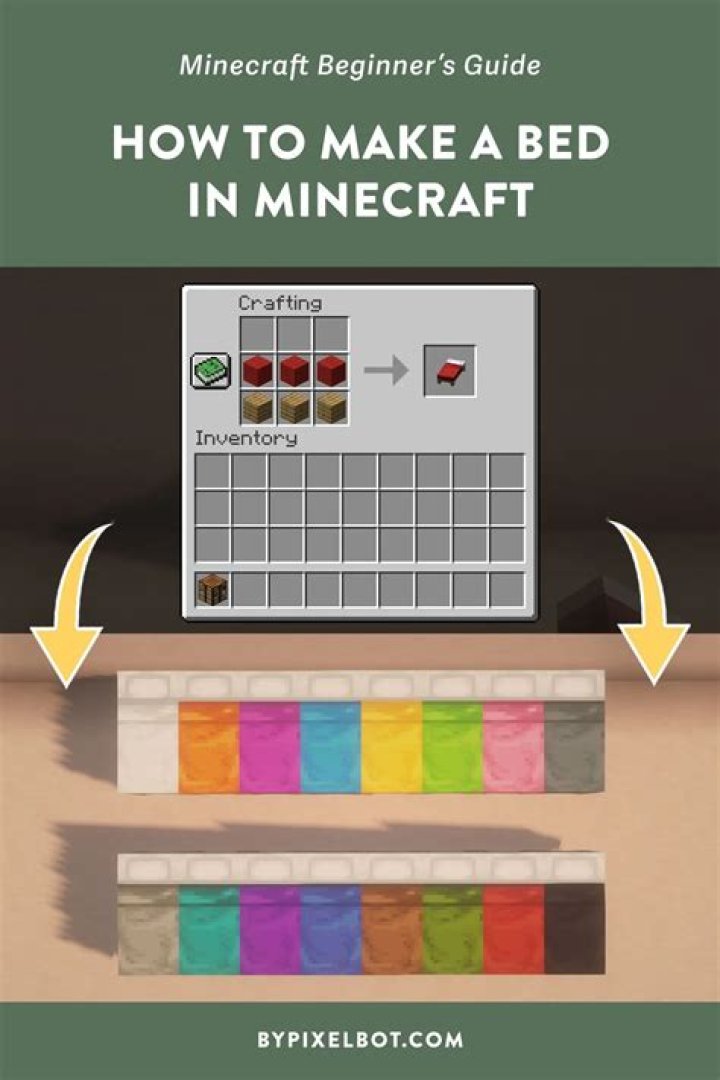How to make bed minecraft