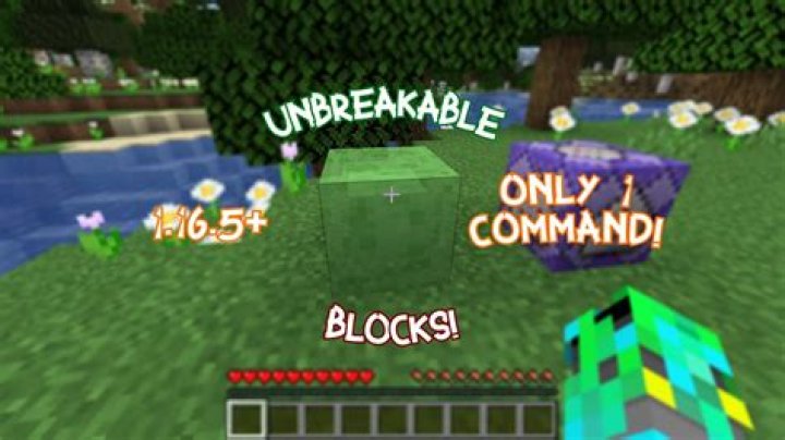 How to make blocks unbreakable in minecraft server