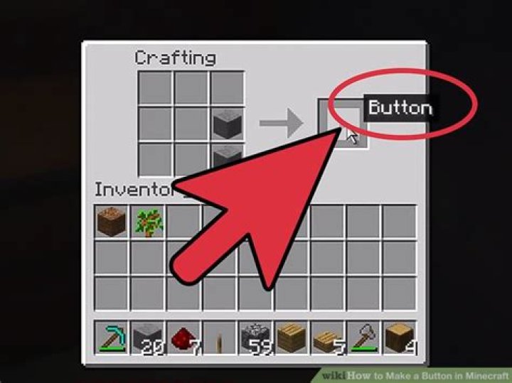 How to make button minecraft
