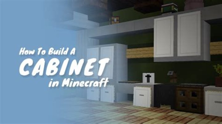 How to make cabinets in minecraft