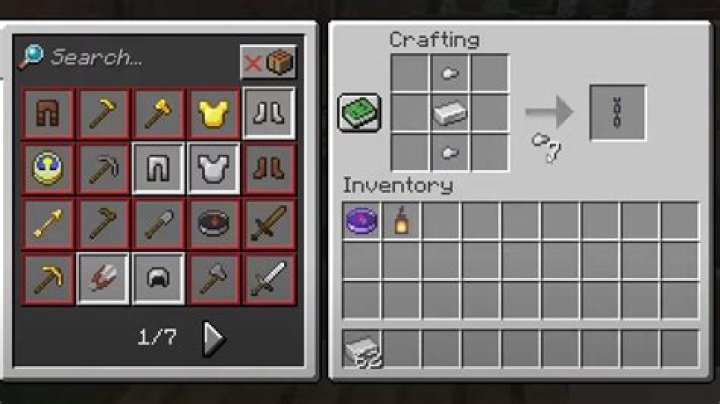 How to make chains minecraft