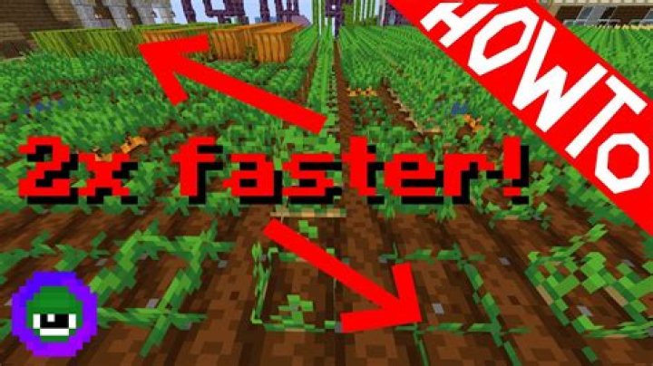 How to make crops grow faster in minecraft