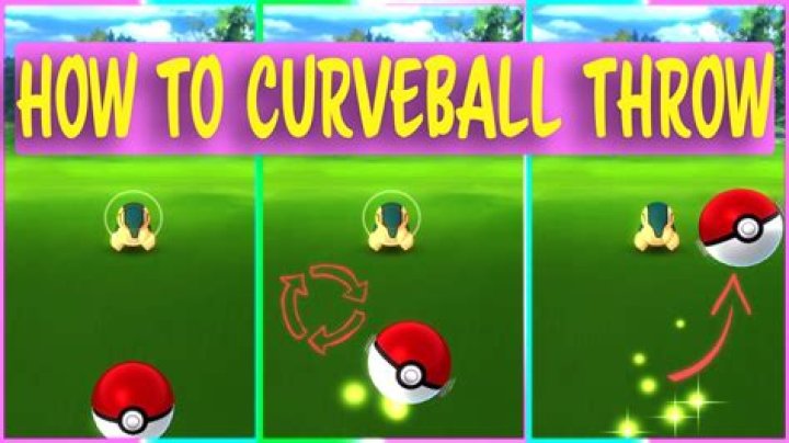 How to make curve balls in pokemon go