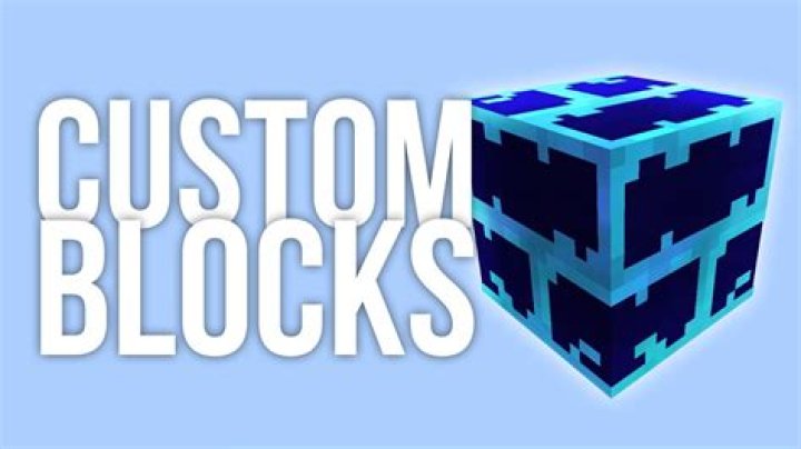 How to make custom blocks in minecraft pe