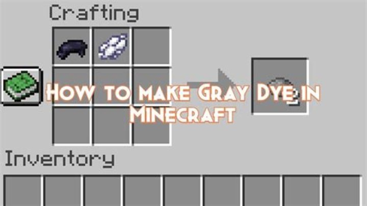 How to make dark gray dye in minecraft