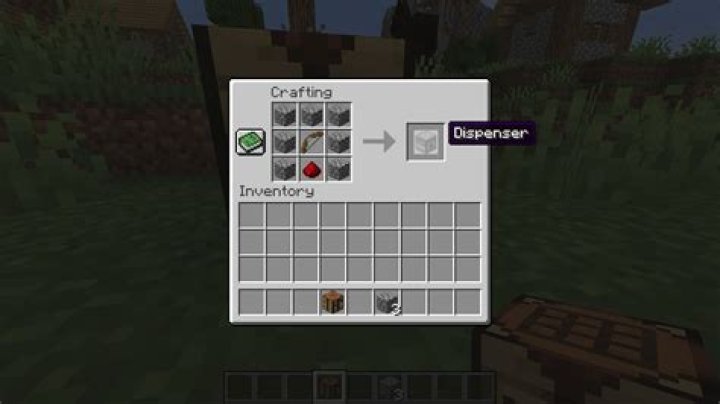 How to make dispenser minecraft