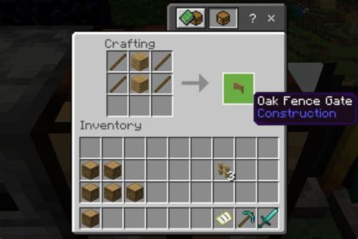 How to make fence gate minecraft