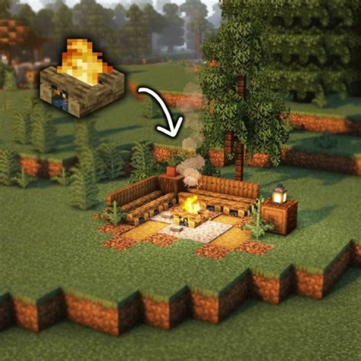 How to make fire pit minecraft