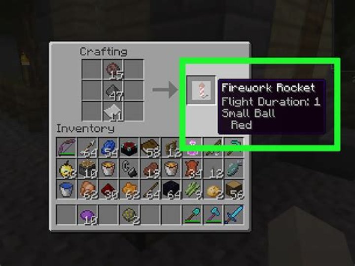 How to make firework minecraft