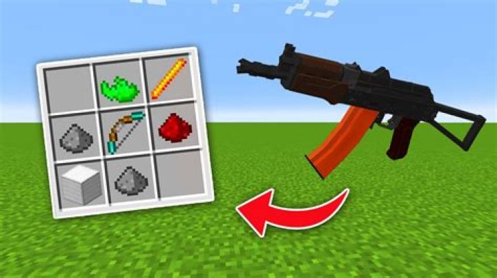 How to make gun in minecraft