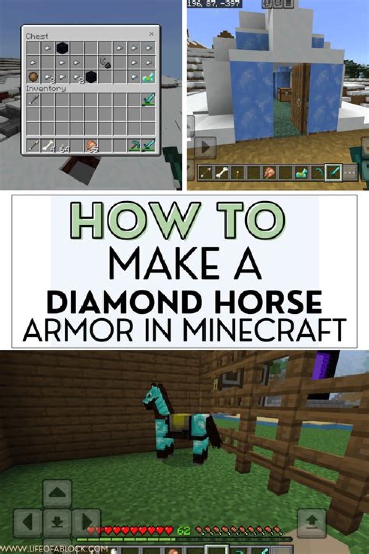 How to make horse armor in minecraft pe