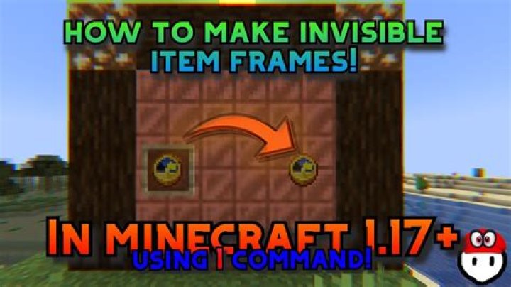 How to make invisible item frames in minecraft