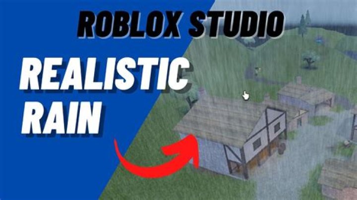 How to make it rain in roblox studio