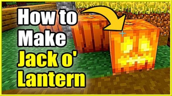 How to make jack o lantern minecraft 1.14