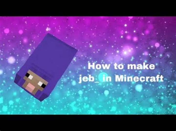 How to make jeb in minecraft