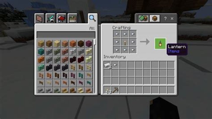 How to make lantern minecraft