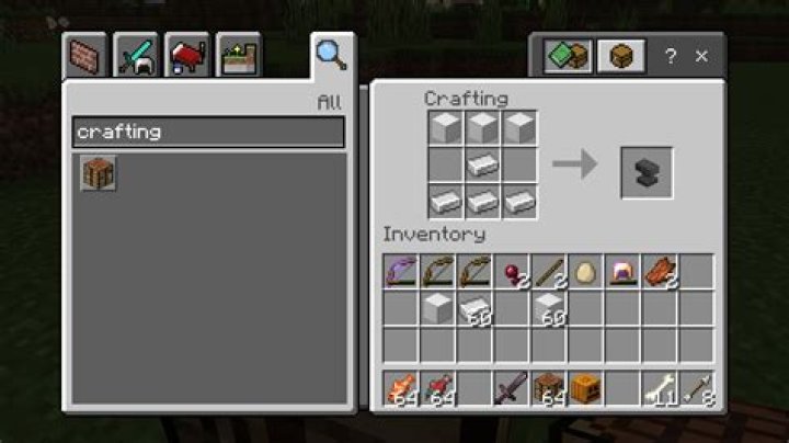 How to make minecraft anvil