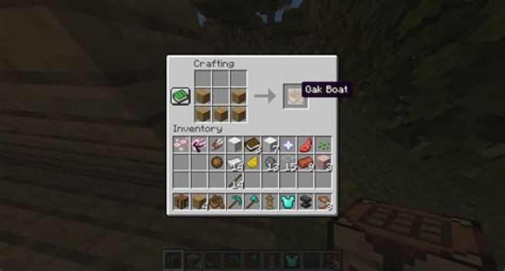How to make minecraft boat