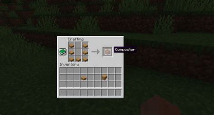 How to make minecraft composter