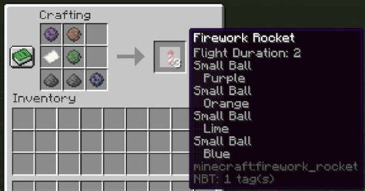 How to make minecraft fireworks