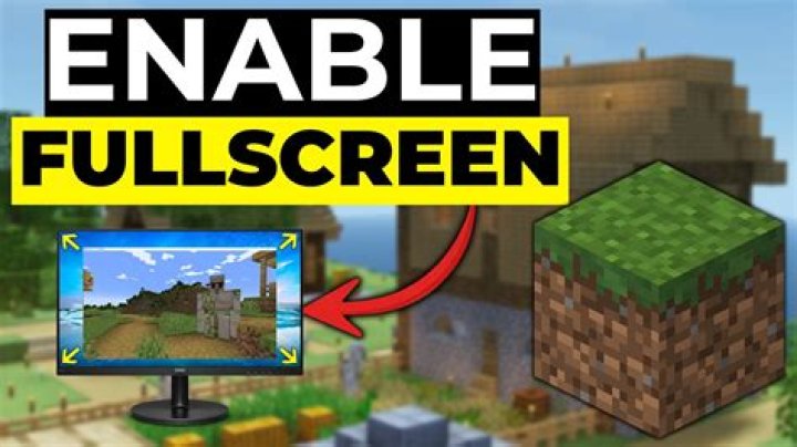 How to make minecraft fullscreen on second monitor