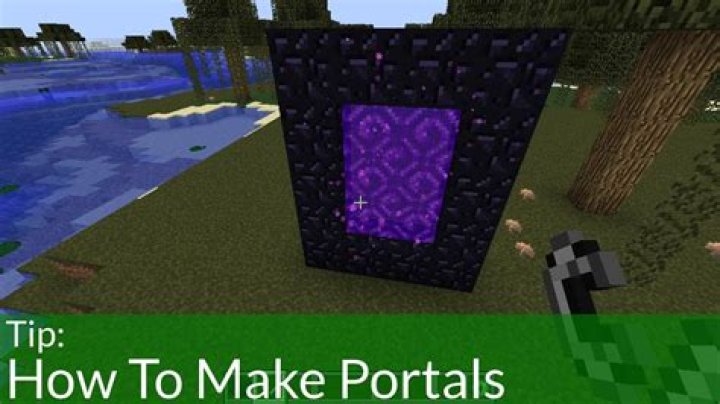 How to make minecraft portals