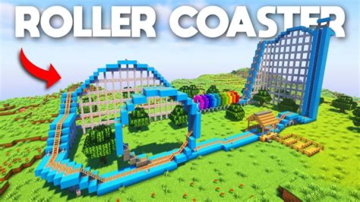 How to make minecraft rollercoaster