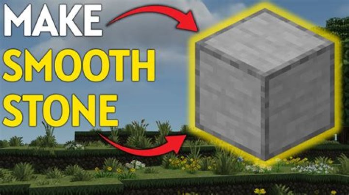 How to make minecraft smooth stone